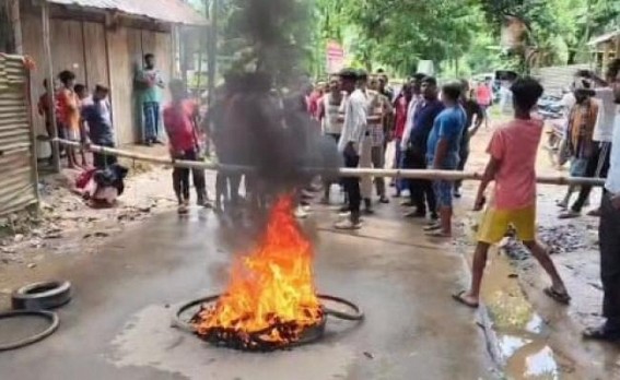 Kailashahar Villagers Block Roads Over Frustration with Electricity Service Kailashahar Villagers Block Roads Over Frustration with Electricity Service